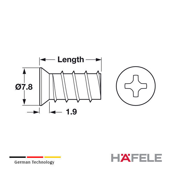 Alternative view of Tornillo Varianta 5mm para Sistema KEKU