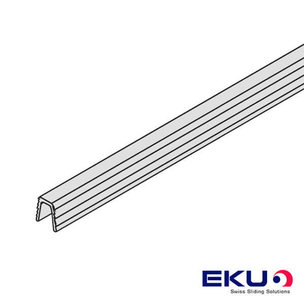 Carril de guia, EKU-Clipo/Combino, groove 7 mm, plastico, L 2500 mm