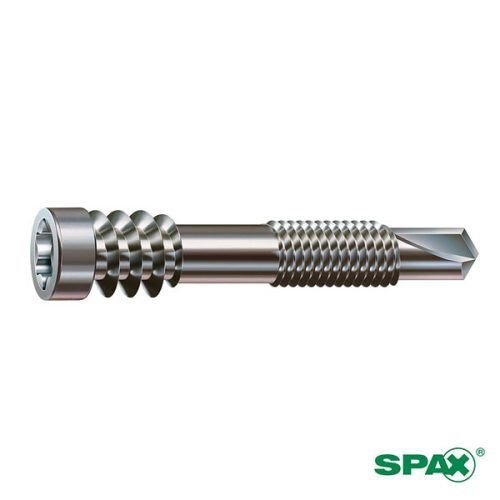 Tornillo Spax-D Inoxidable p/ Pisos de Madera (Deck) en Bastidor de Aluminio