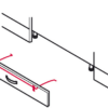 Estribo plegable, para enganchar escalera plegable Hailo STEP-FIX - Thumbnail Image 3