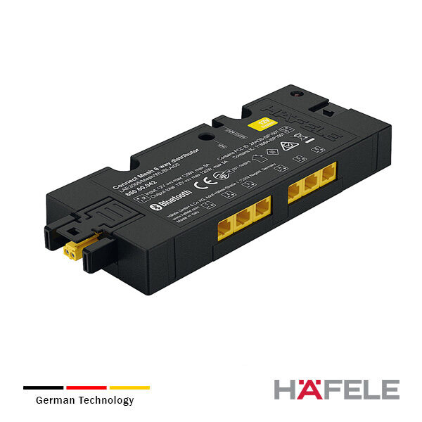 Distribuidor con 6 Contactos HÄFELE Connect Mesh con Funcion de Conmutacion de 12v