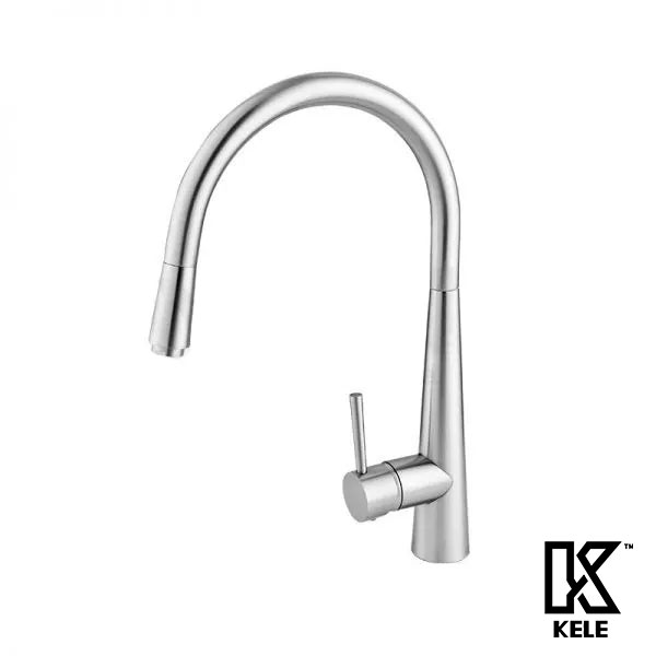 Mezcladora monomando minimalista para fregadero Acero Inox - KB90204