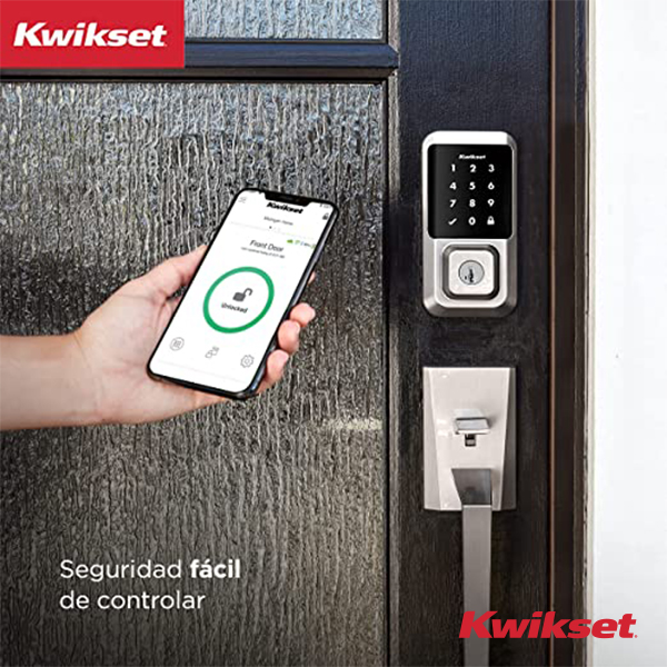 Cerradura Digital Kwikset Halo WI-fi con SmartKey - Níquel Satinado - Imagen 5