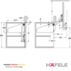 Accesorio de elevación frontal, Hafele Free up (3) Accesorio de elevacion frontal Hafele Free up 3