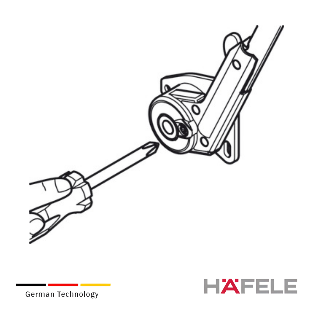 Tapa decorativa, Häfele Free flap 3.15 Accesorio plegable Hafele Free Fold short 4