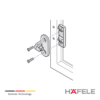 Adaptador para puertas abatibles con marco de aluminio de 19 21 mm de ancho 2