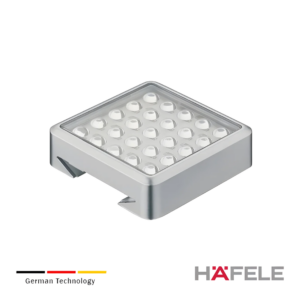 Iluminación para Muebles 22 Aplique para montaje bajo estante para sistema de carril Hafele Loox LED 3006 24V1.8W – Blanco calido 3200 K