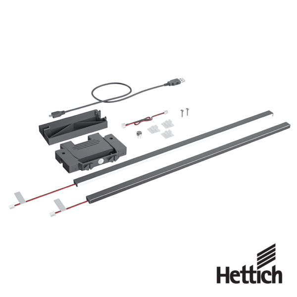 AvanTech YOU Perfil de diseño para Iluminación, antracita, NL 500 mm Hettich 9326927