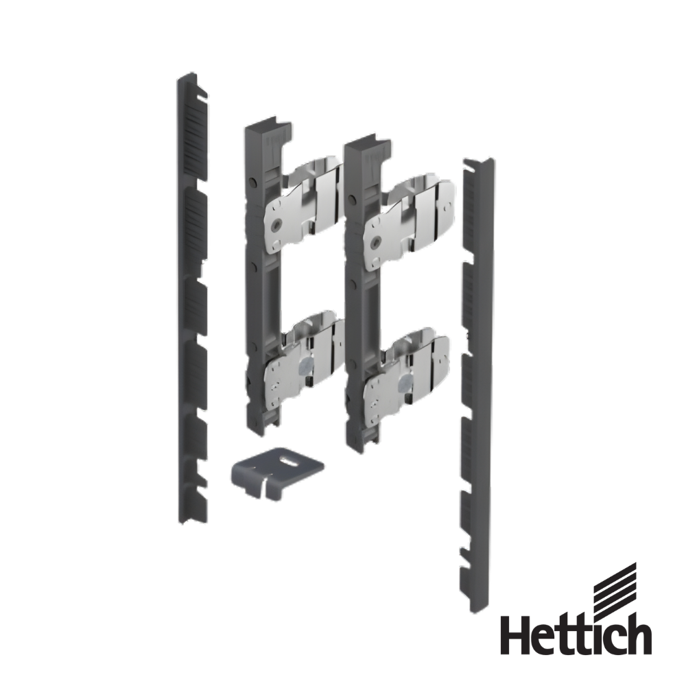 AvanTech YOU Set De Conectores Para Frente Interior Para Cortar A Medida Uso Con Costado Antracita Hettich 3 1