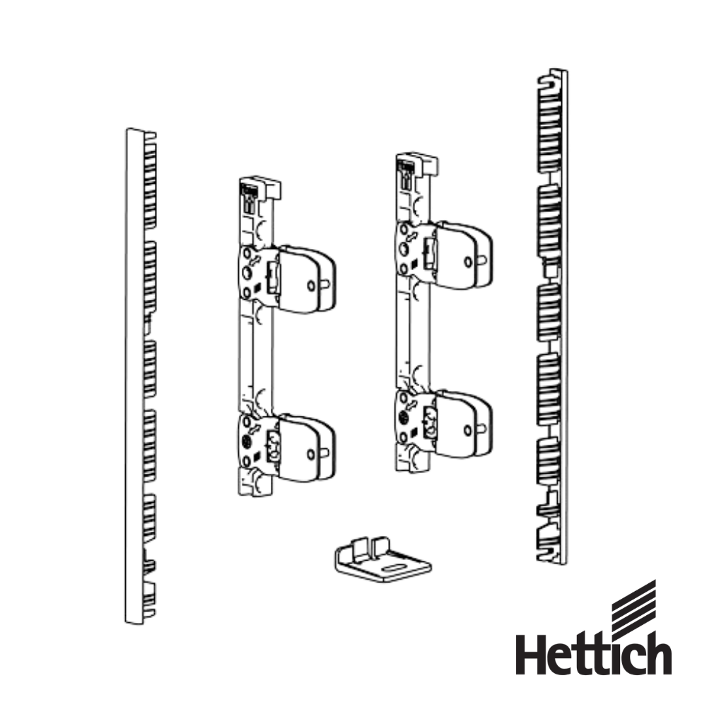 AvanTech YOU Set De Conectores Para Frente Interior Para Cortar A Medida Uso Con Costado Antracita Hettich 4 1