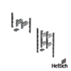 AvanTech YOU Set De Conectores Para Frente Interior Para Cortar A Medida Uso Con Costado Antracita Hettich 5 1