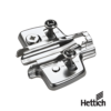 Base Para Bisagra Hettich Con Ajuste De Altura Directo 37 x 32 mm Con Tacos Expandibles Niquelado 2
