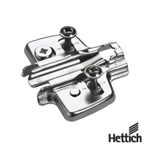 Base Para Bisagras A Granel 10 Base Para Bisagra Hettich Con Ajuste De Altura Directo 37 x 32 mm Con Tacos Expandibles Niquelado 2