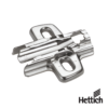 Base Para Bisagra Hettich Con Ajuste De Altura Montaje Atornillable 37 x 32 mm Niquelado 3