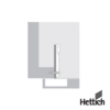 Base Para Bisagra Hettich Face Frame 9.5 x 40 mm Montaje Atornillable Niquelado 2 1
