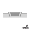 Bisagra Hettich Intermat 110° 9155242 Solapada TH 52 x 5.5 mm Montaje Directo 3 1