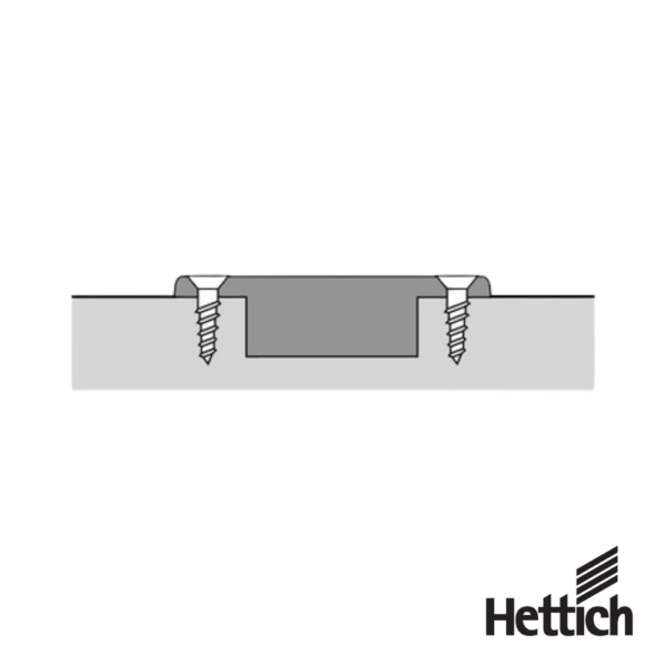 Alternative view of Bisagra Hettich Intermat 110° 9155242 Solapada TH 52 x 5.5 mm Montaje Directo