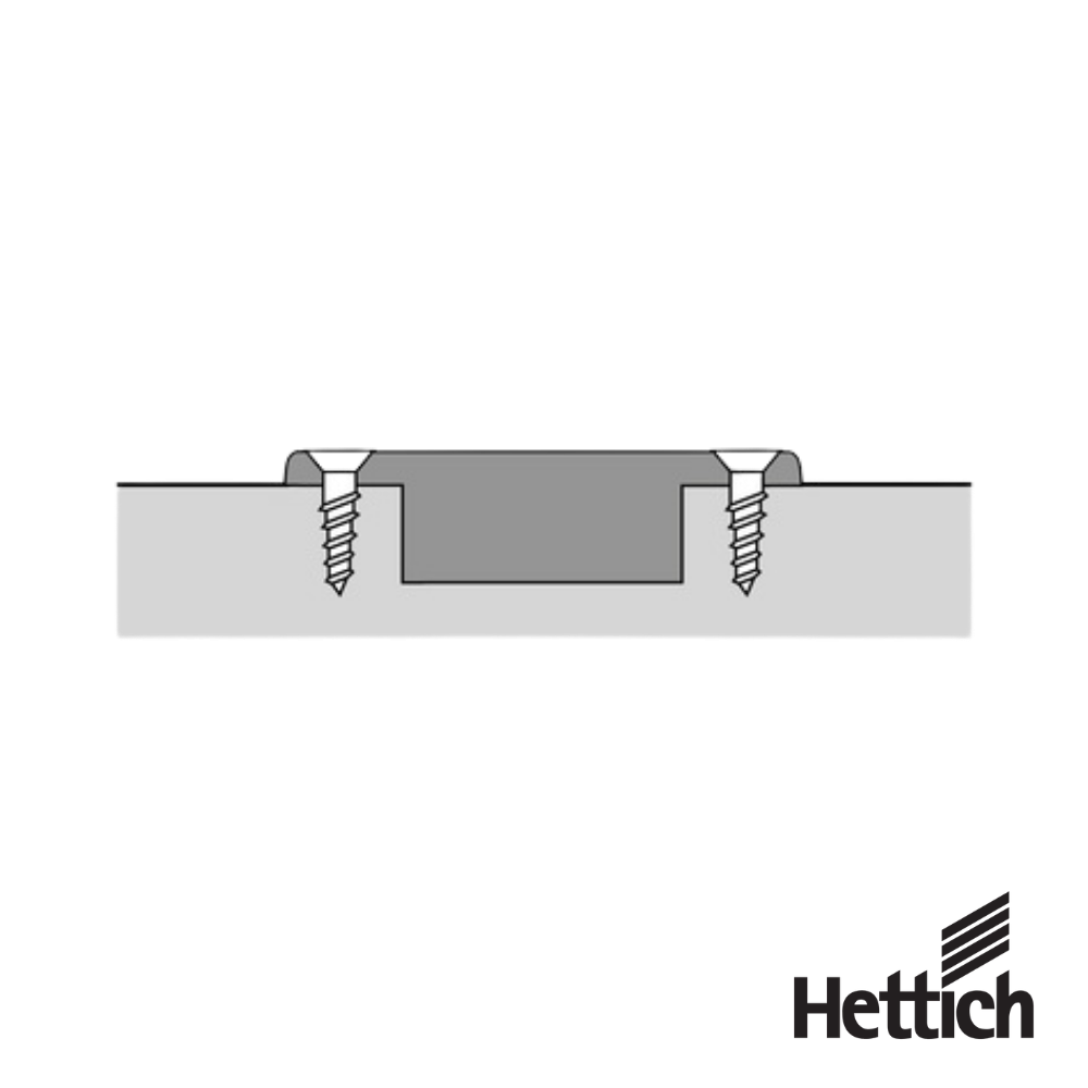 Bisagra Hettich Intermat 110° 9155242 Solapada TH 52 x 5.5 mm Montaje Directo 3 1