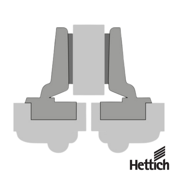 Alternative view of Bisagra Hettich Intermat 9155242 110° Para Puerta Solapada