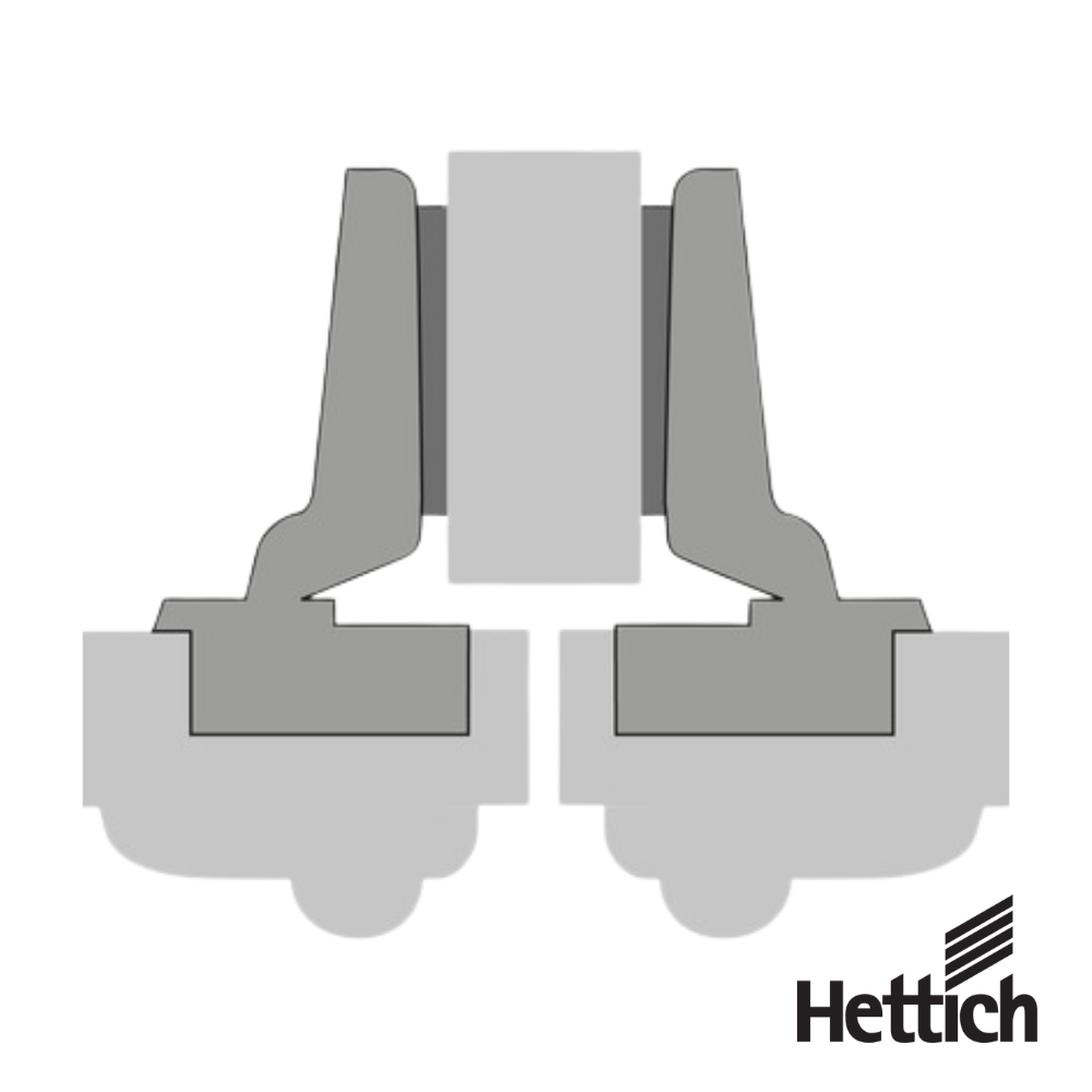 Bisagra Hettich Intermat 9155242 110° Para Puerta Solapada 1 1
