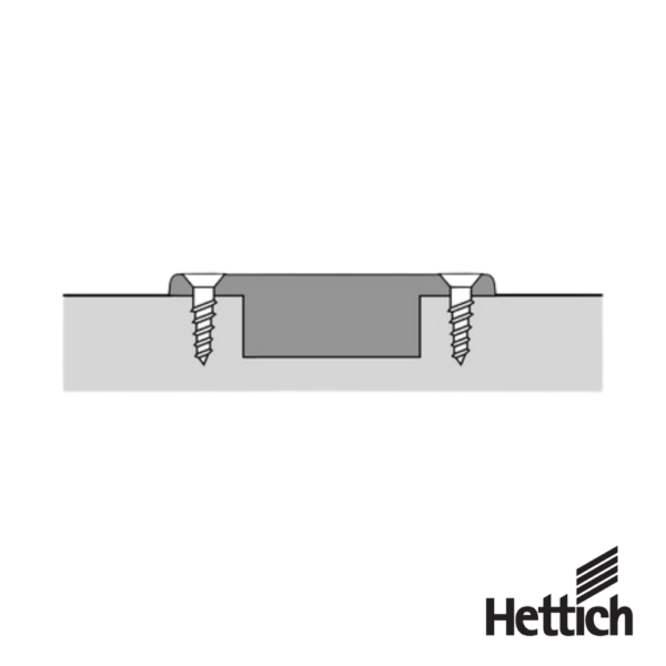 Alternative view of Bisagra Hettich Intermat 9930 9005604 110° Para Puerta Solapada