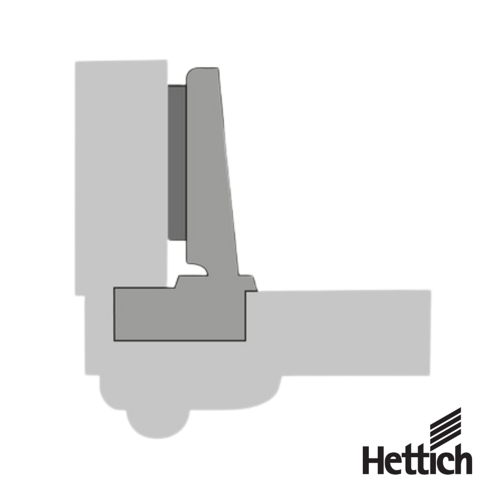 Bisagra Hettich Intermat 9936 73913 95° Para Puertas Gruesas Hasta 32 mm Solapada 1 1