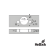Bisagra Hettich Sensys 9071208 Con Amortiguacion Integrada Silent System Para Puertas De Mueble 3 1