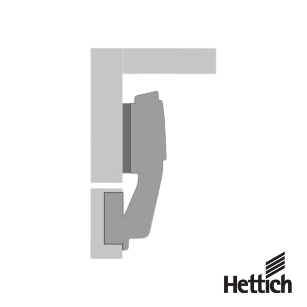 Alternative view of Bisagra Hettich Sensys 9088039 110° Con Amortiguación Integrada Silent System Niquelado