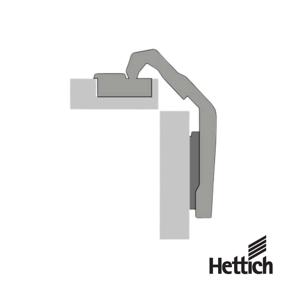 Bisagra Hettich Sensys 9090110 110° Con Cierre Suave Silent System Niquelado 1 1