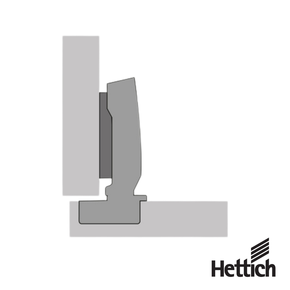 Bisagra Hettich Sensys 9091771 110° Con Cierre Suave Silent System Niquelado - Imagen 4