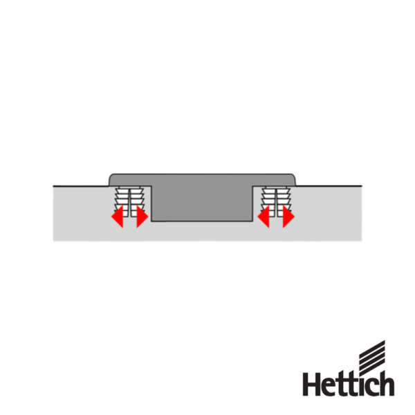 Alternative view of Bisagra Hettich Sensys 9091771 110° Con Cierre Suave Silent System Niquelado