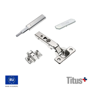 Bisagra Titus T Type 110° Sin Muelle Pulsador Magnetico Extensible Sin Base Placa Tapa