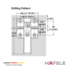 Bisagra central para Hafele Free fold short 2