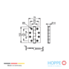 Bisagra con baleros acero inoxidable 201 negra 102x76mm HOPPE 1