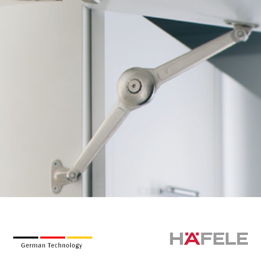 Brazo Elevable Duo Para Puertas De Madera Con Cierre Suave Hafele 4