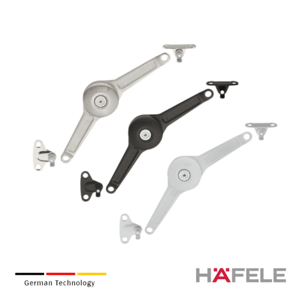 Brazo Elevable Duo Estándar Para Puertas De Madera Con Cierre Suave Häfele