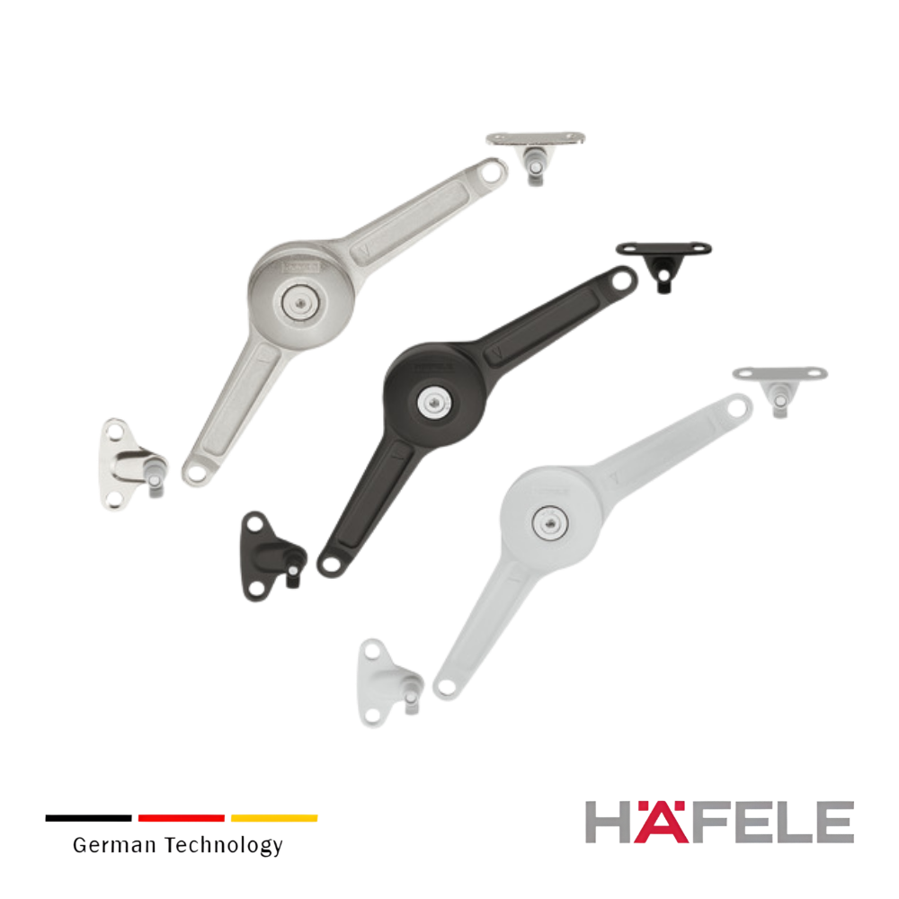 Brazo Elevable Duo Para Puertas De Madera Con Cierre Suave Hafele