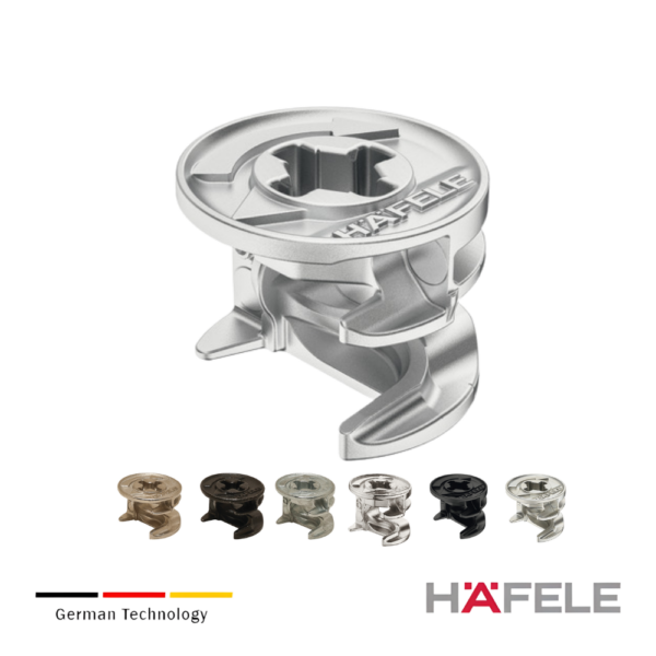 Caja del conector, Häfele Minifix® 12, fundición de zinc, sin reborde