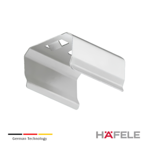 Iluminación para Muebles 51 Clip de fijacion para perfil de montaje bajo estante de aluminio – Acero inoxidable color plata