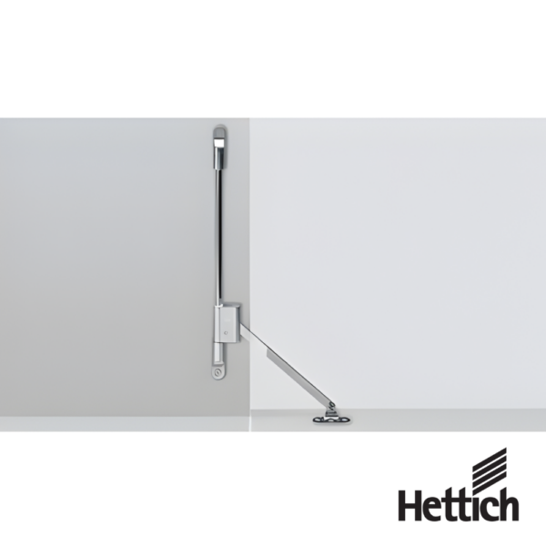 Alternative view of Compás Para Puerta Abatible Hettich Klassik D Con Soporte LS 3280 Niquelado