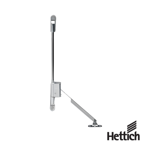 Compás Para Puerta Abatible Hettich Klassik D Con Soporte LS 3280 Niquelado
