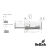 Corredera Oculta Hettich Quadro 25 Silent System NL470 EB12.5 25 kg 10 Corredera Oculta Hettich Quadro 25 Silent System NL470 EB12.5 25 kg - Thumbnail Image 3