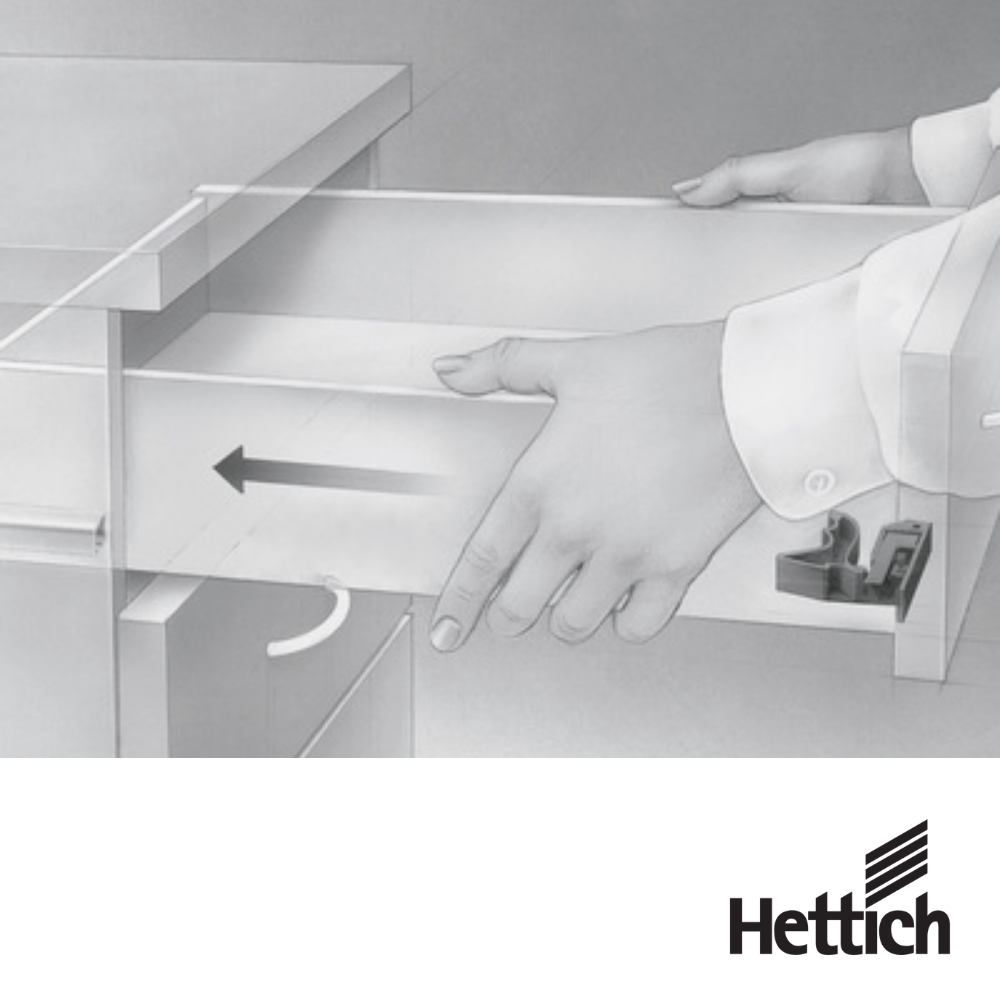 Corredera Oculta Hettich Quadro V6 Con Push To Open I 1 1