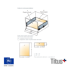 Corredera Tekform Drawer DW Con Conector Frontal Easiyx O Tornillo Sistema De Cajon Oculto Titus 2