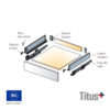 Corredera Tekform Drawer DW Con Conector Frontal Easiyx O Tornillo Sistema De Cajon Oculto Titus 3