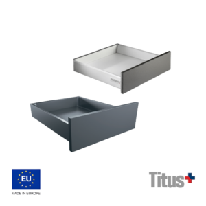 Correderas de Costado Metálico 1 Corredera Tekform Drawer DW Con Conector Frontal Easiyx O Tornillo Sistema De Cajon Oculto Titus