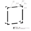 Kit Puerta De Aluminio TELA Cosma S/Imán (Sistema Completo) 7 Cosma 4