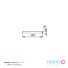 Cuadradillo Sólido de Acero 8mm para Manijas - HOPPE Cuadradillo Expansivo con Cabezal de Retencion 8x65mm HOPPE 2