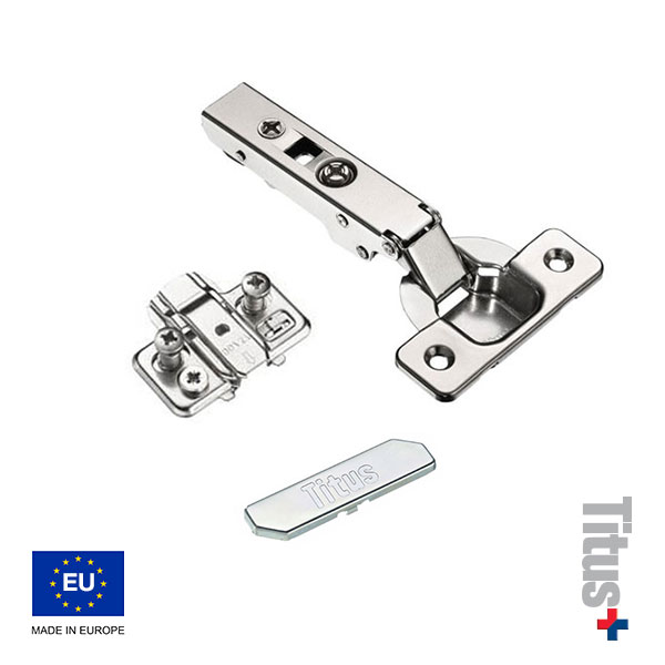 Kit Bisagra T-type + Placa de Montaje + Tapa Decorativa