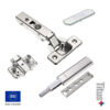 Kit Bisagra T-type + Placa de Montaje + Tapa Decorativa + Push Latch